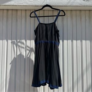 NWT SAMANTHA PLEET black contrast detail sleeveless mini dress